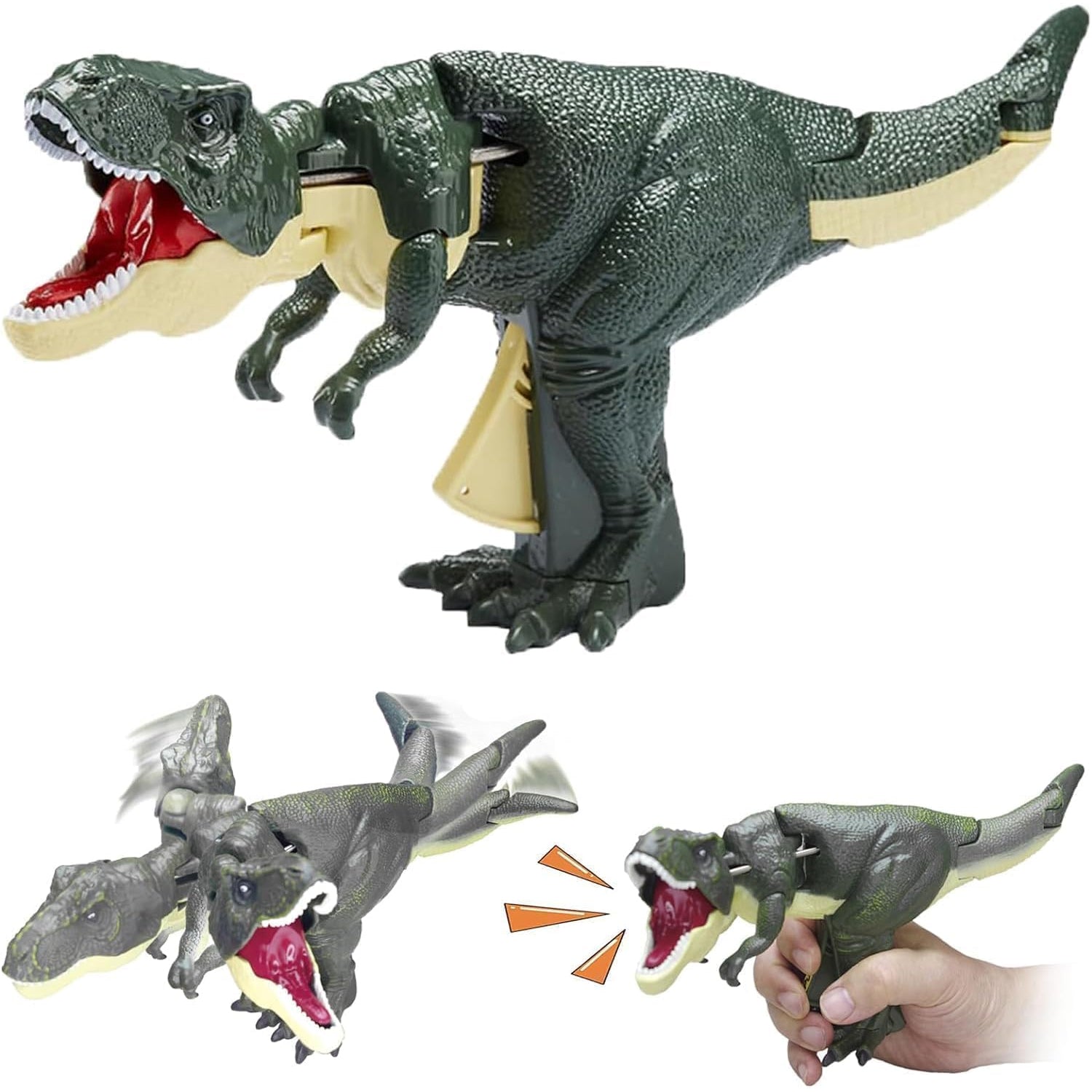 17969 Dinosaur Roaring Toys Trigger, Dinosaurs Toys with Dinosaur Sound Lighting Model Vibrating Head Moving (3 + Years / 1 Pc) 17969 Dinosaur Roaring Toys Trigger, Dinosaurs Toys with Dinosaur Sound Lighting Model Vibrating Head Moving (3 + Years / 1 Pc)